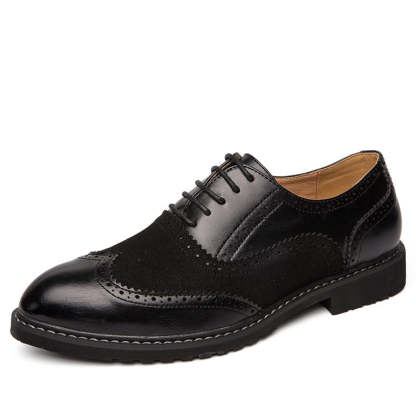 Brock carved leather shoes