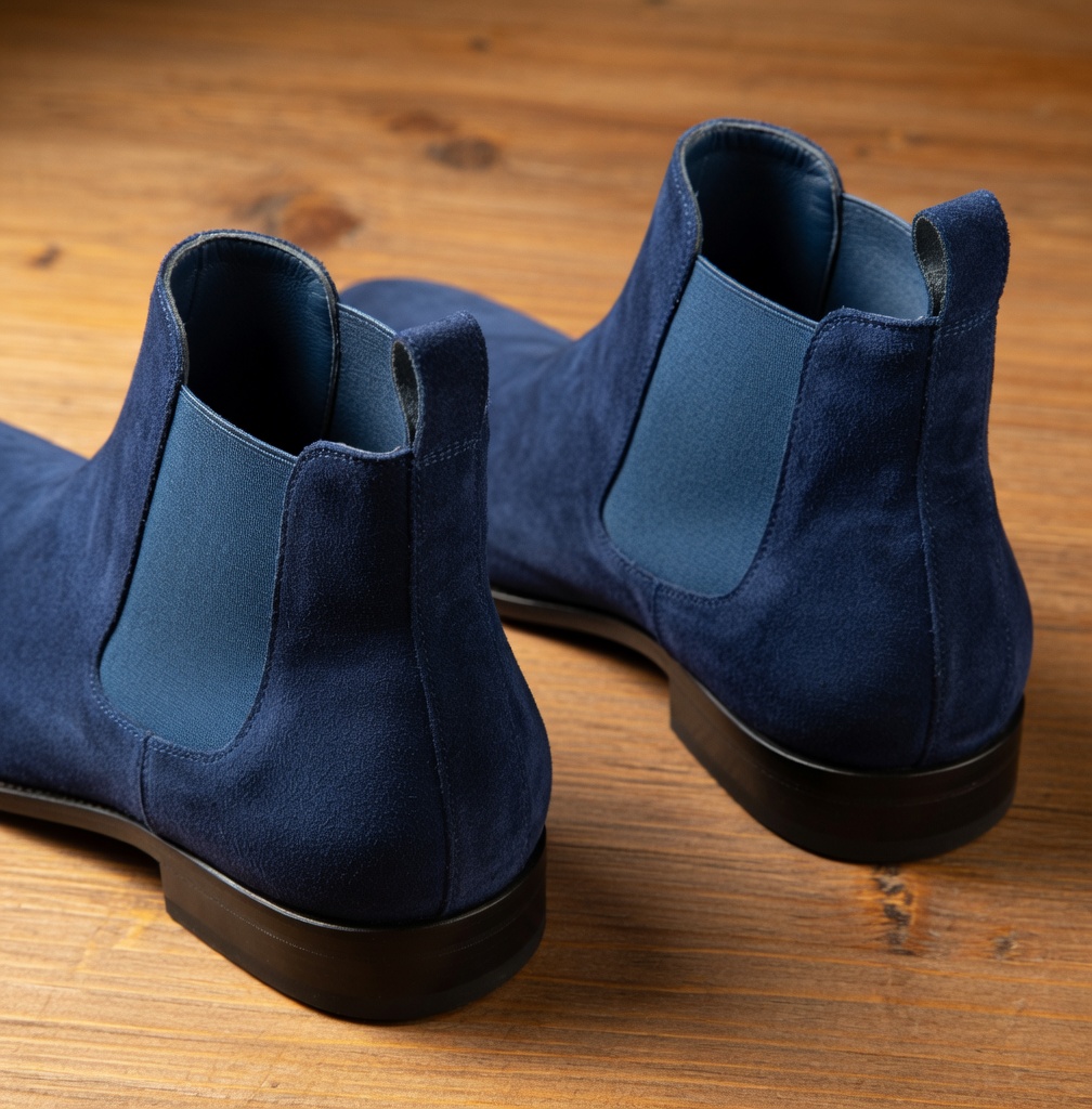 GENTLEMAN™Men's Blue & Black Chelsea Boots – Classic Comfortable Style