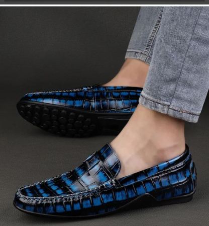 [Copy]Crocodile pattern men's leather shoes business casual