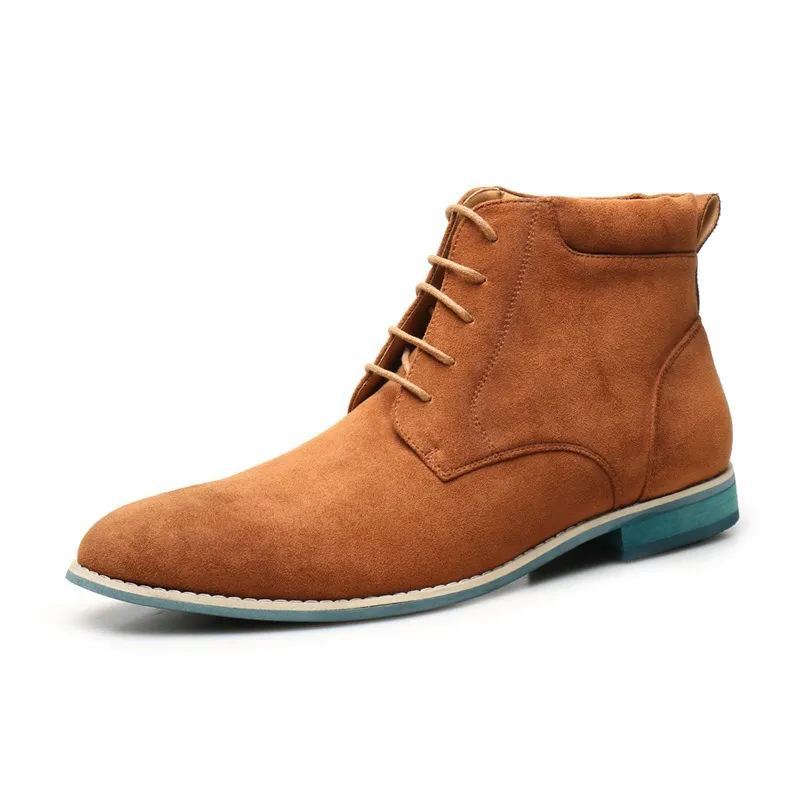 [Order processing] New pointed lace-up men's Martin boots, outdoor fashion boots for men, cross-border wholesale