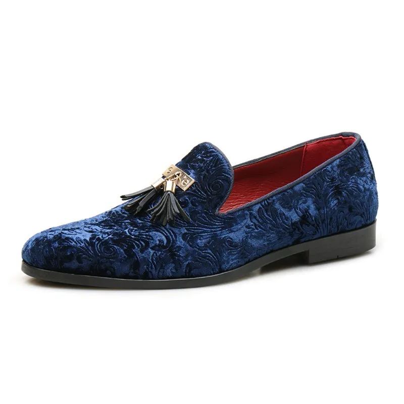 [Order processing] Fashion suede dark pattern loafers men's slip-on shoes cross-border wholesale