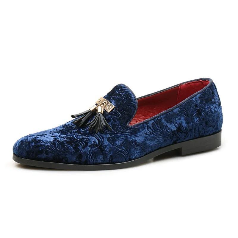 [Order processing] Fashion suede dark pattern loafers men's slip-on shoes cross-border wholesale