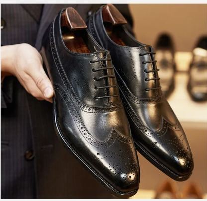 [Copy]Fashionable gentleman sheep suede frosted business leather casual loafers