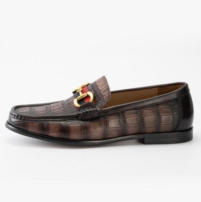 GUYSTEP™-Men's Crocodile Pattern Soft Sole Pointed Toe Casual Leather Shoes