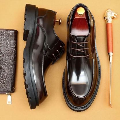 Italian Dress Shoes Leather Fashion for Men Pointed Formal Shoes Men Formal Office 2024 Spring Party Luxury Mirror Oxford Shoes