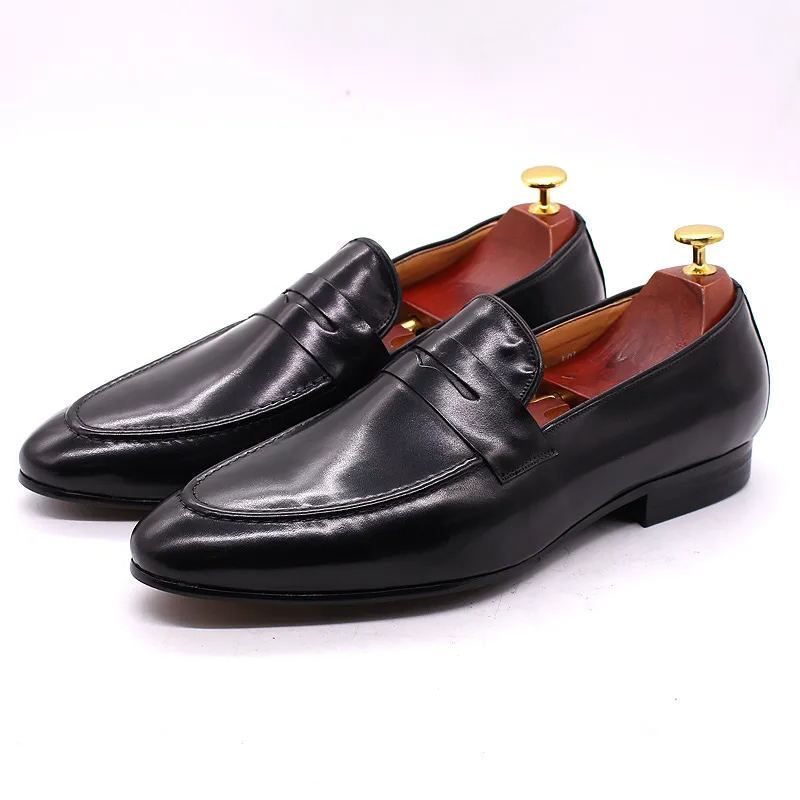 [Copy]2025 Men's leather double buckle casual monk shoes