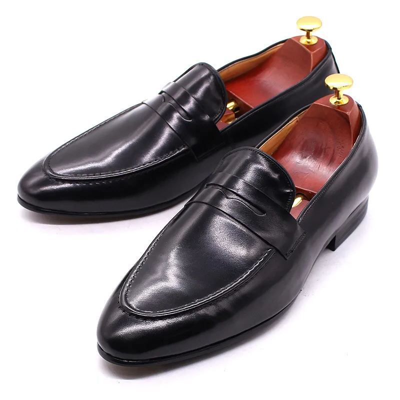 [Copy]2025 Men's leather double buckle casual monk shoes
