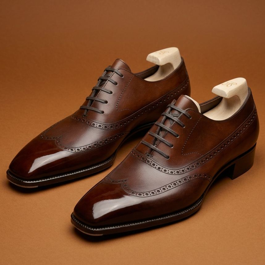 Men's classic genuine leather Oxford brogues