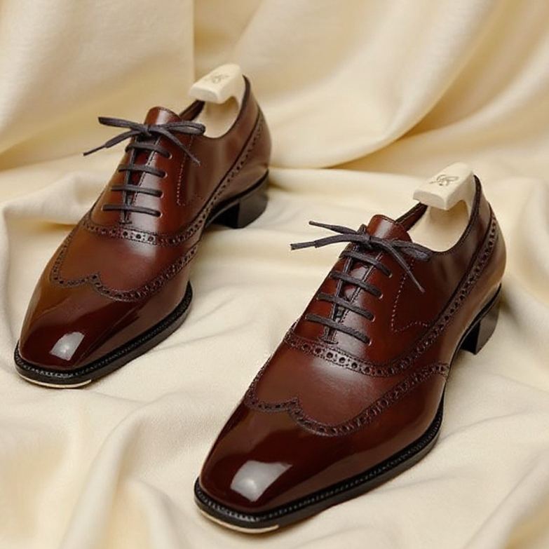 Men's classic genuine leather Oxford brogues
