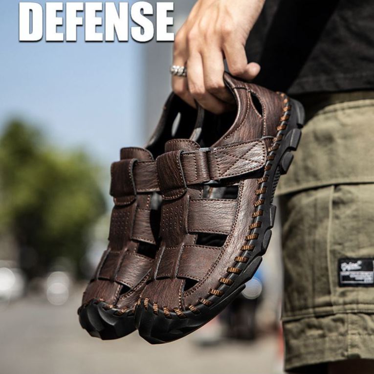 Summer casual Velcro plus size men's sandals