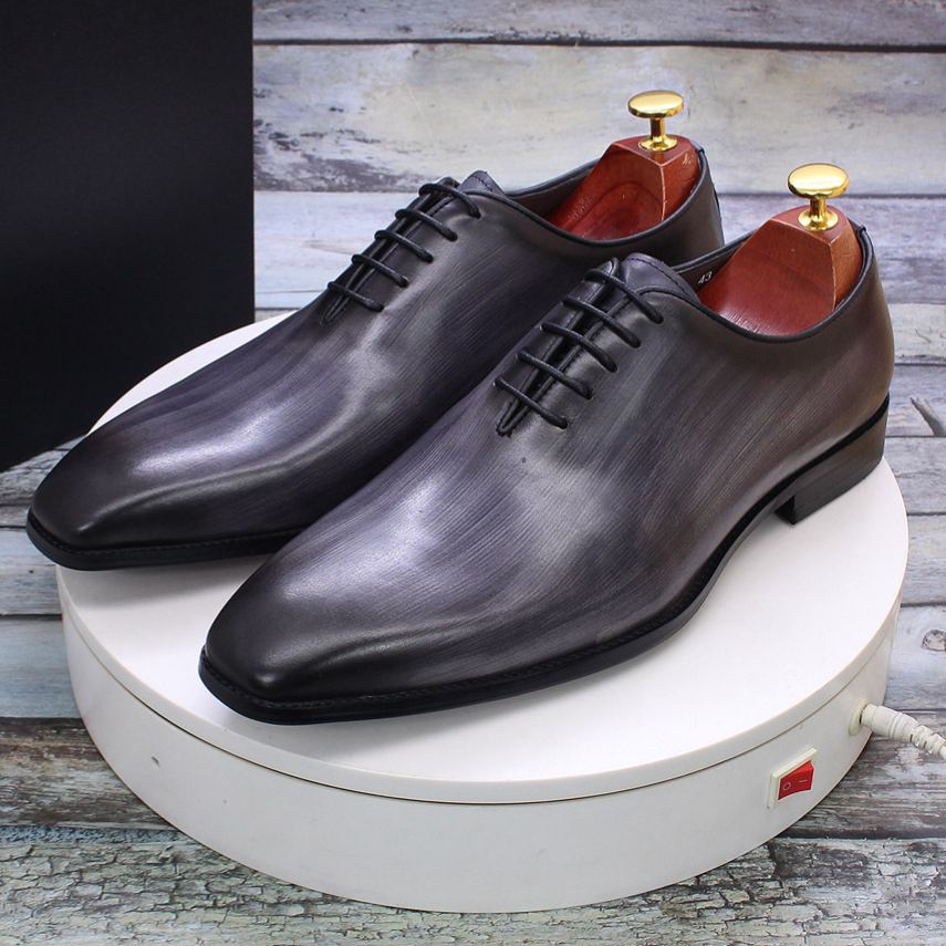 Business formal men's leather shoes