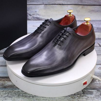 Business formal men's leather shoes