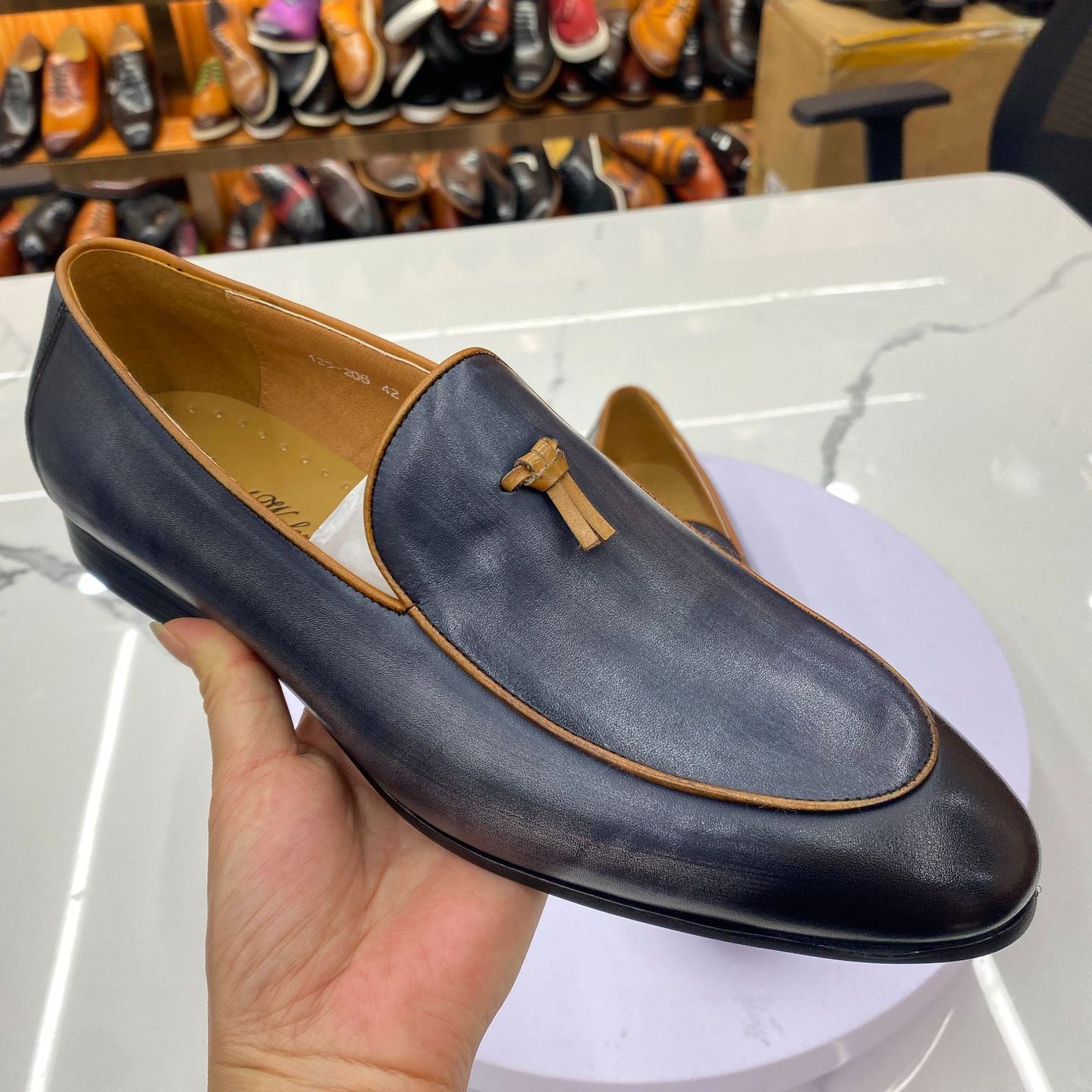 [Copy]Men's Handmade Genuine Leather Casual Loafers