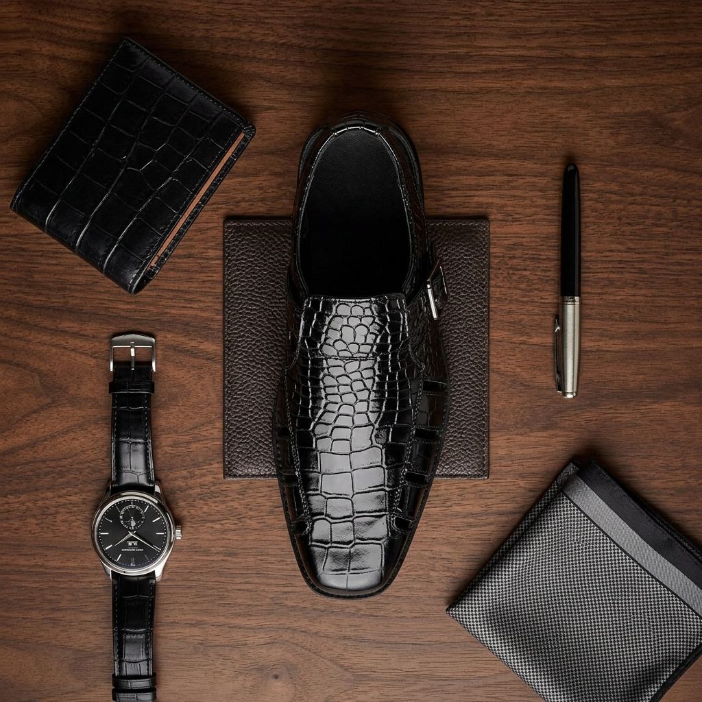 [Copy]Men's brown leather-panelled horsebit loafers