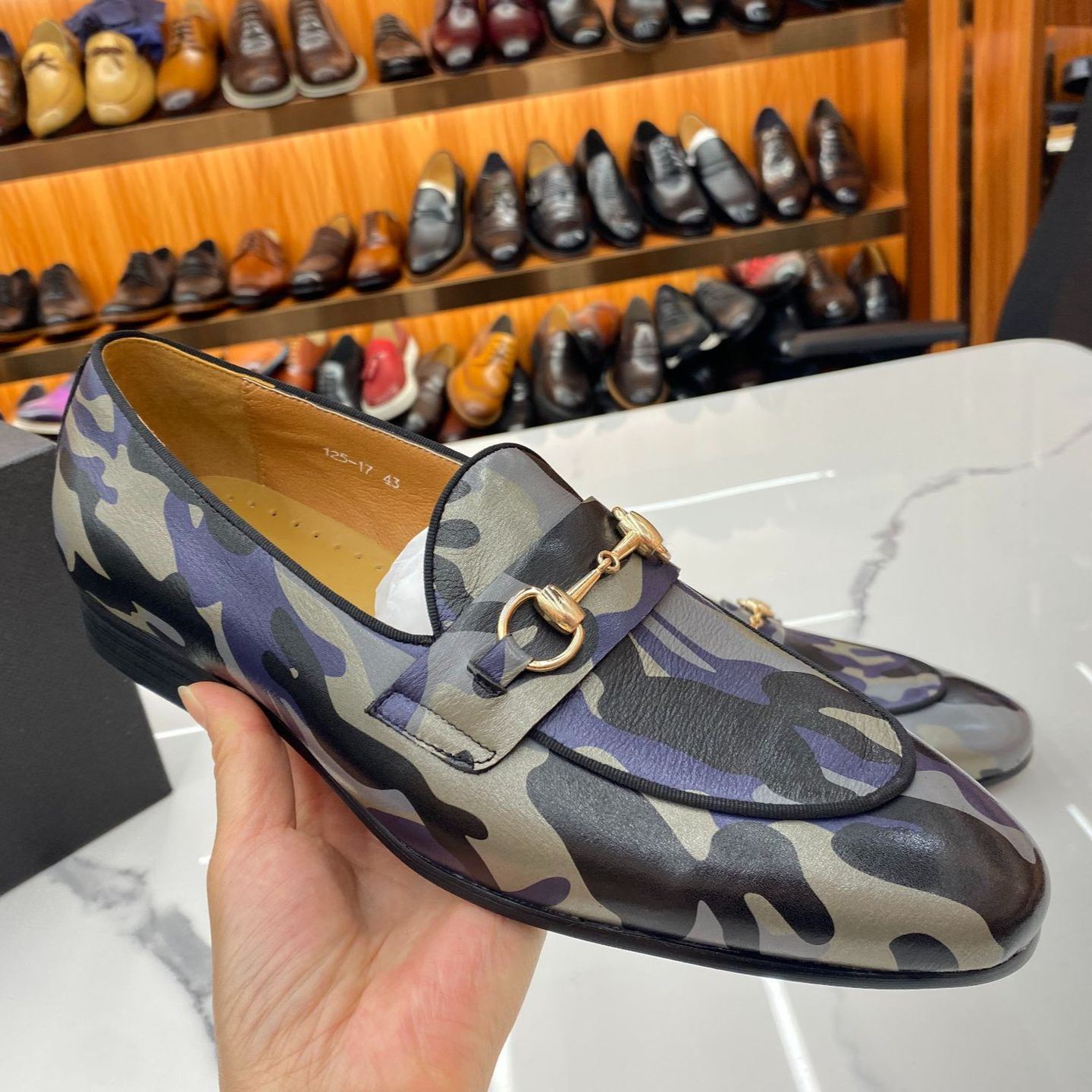 [Copy]Men's Green Tasseled Leather Loafers