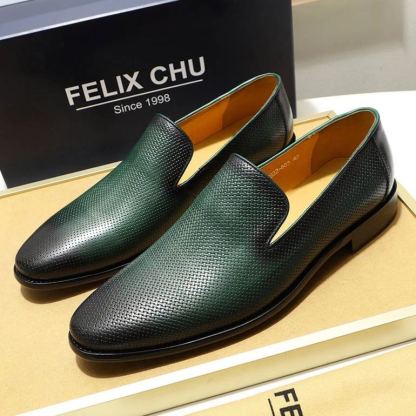 [Copy]Men's Textured Pointed Toe Lace-up Derby Shoes