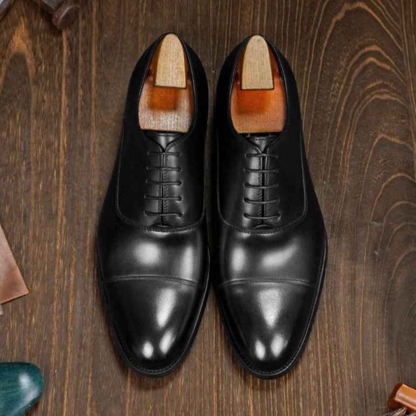 [Copy]Handcrafted glossy crocodile-patterned genuine leather men's loafers