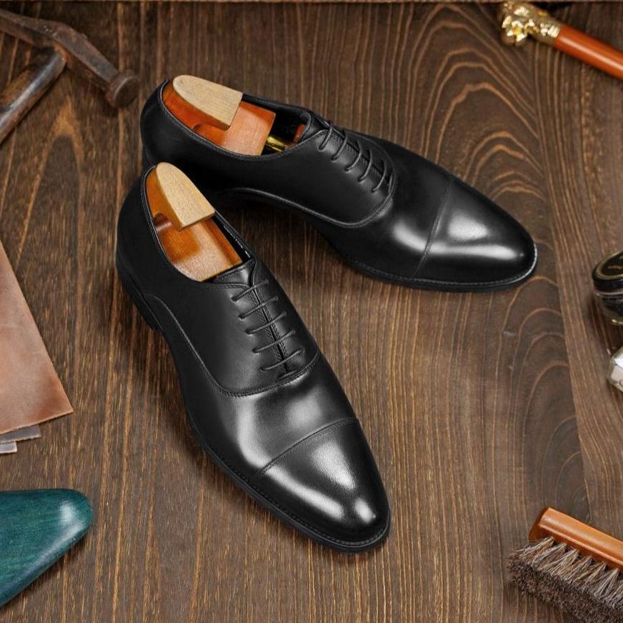 [Copy]Handcrafted glossy crocodile-patterned genuine leather men's loafers