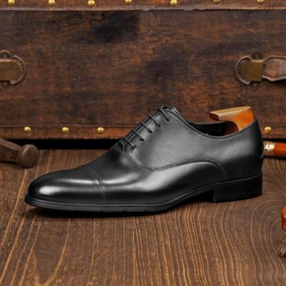 [Copy]Handcrafted glossy crocodile-patterned genuine leather men's loafers