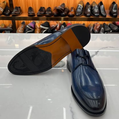 [Copy]Men's Genuine Leather Patent Leather Loafers Business Slip-on Formal Shoes