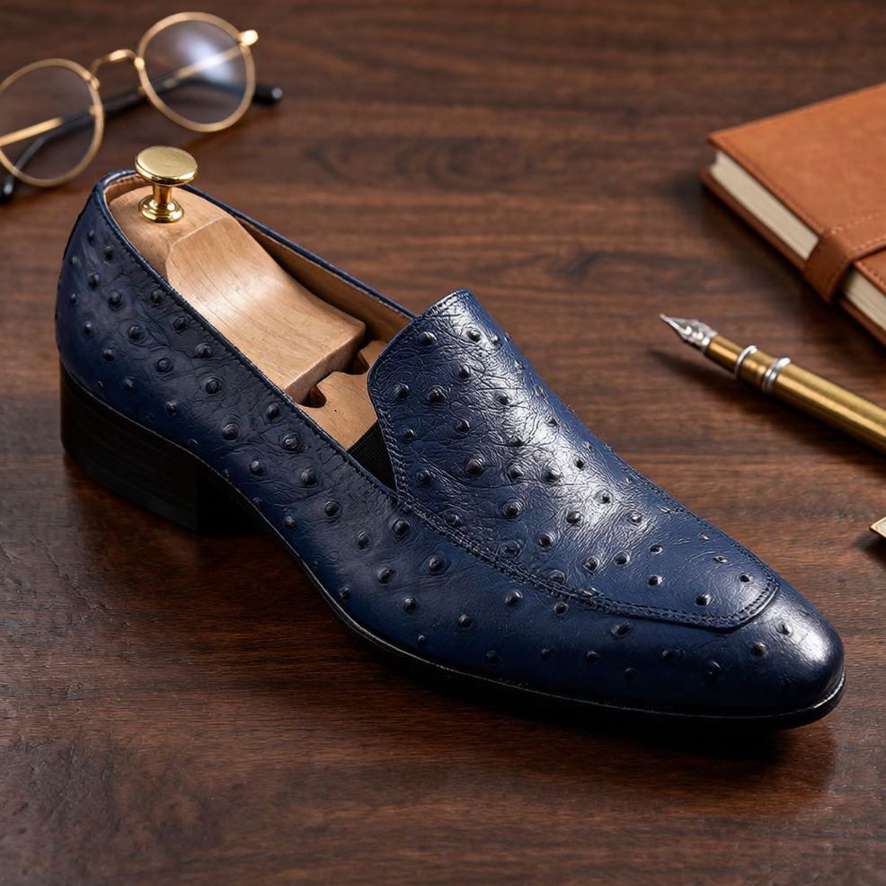 [Copy]Retro Men's Pointed Toe Versatile Casual Leather Boots