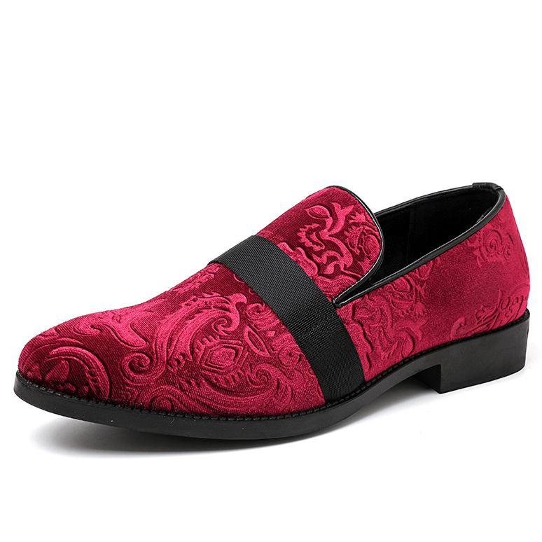 [Copy]Men's shiny leather loafers with metal horsebit