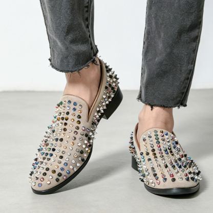 [Copy]Summer breathable men's metal buckle loafers driving shoes