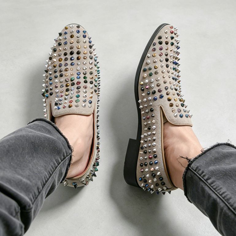 [Copy]Summer breathable men's metal buckle loafers driving shoes