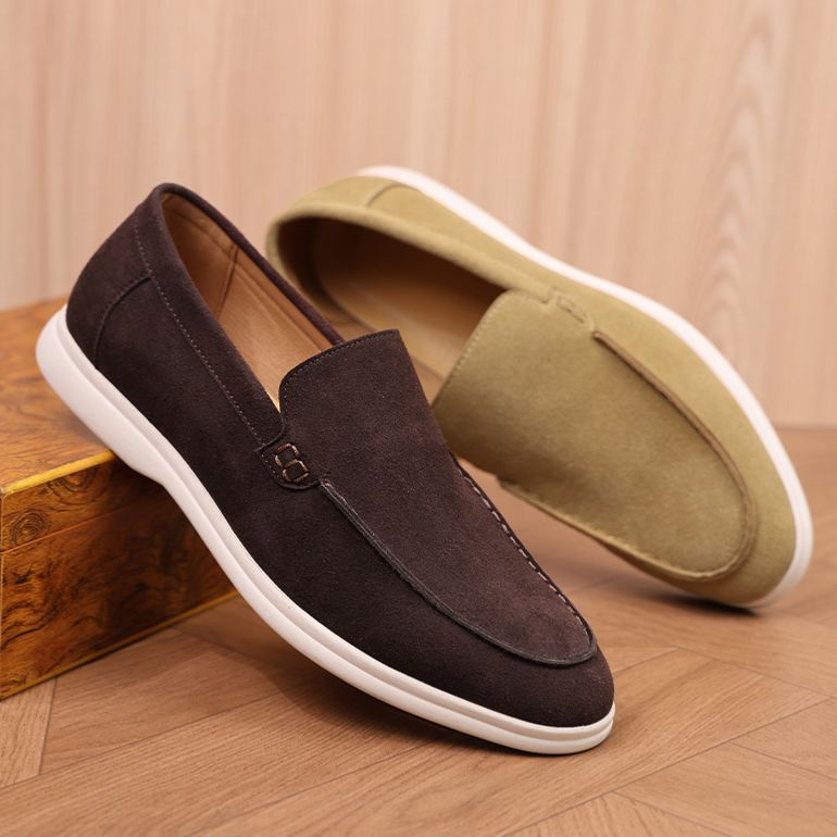 [Copy]Men's hand-stitched flat open-toe slippers