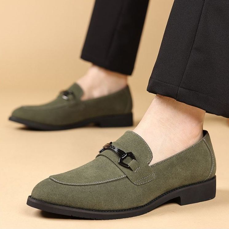 [Copy]Men's red and black embossed Oxford shoes