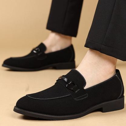 [Copy]Men's red and black embossed Oxford shoes