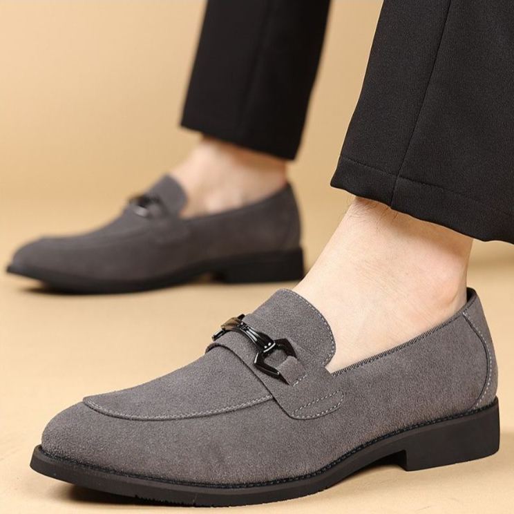 [Copy]Men's red and black embossed Oxford shoes