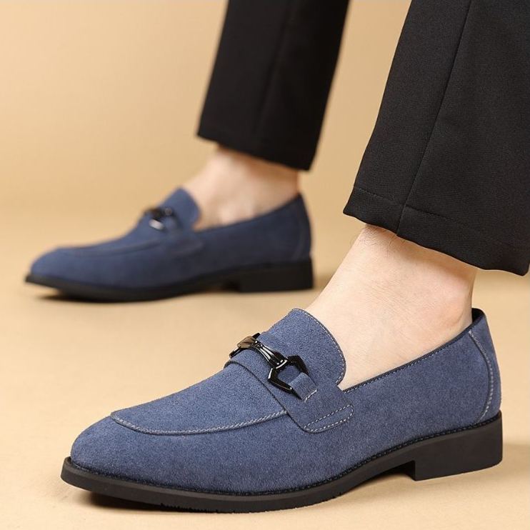 [Copy]Men's red and black embossed Oxford shoes