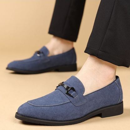 [Copy]Men's red and black embossed Oxford shoes