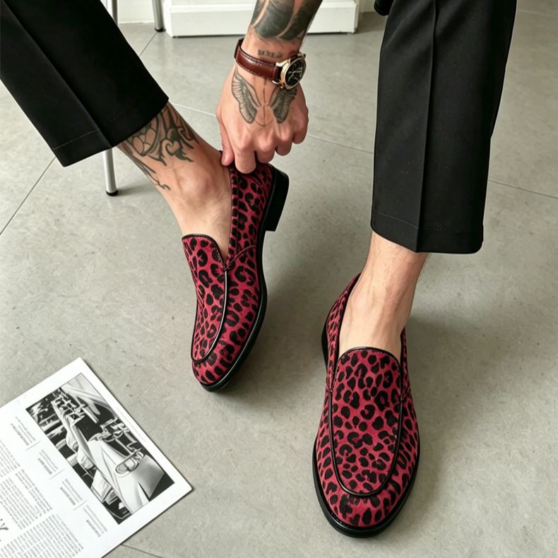 [Copy]Men's Suede Horsebit Casual Loafers