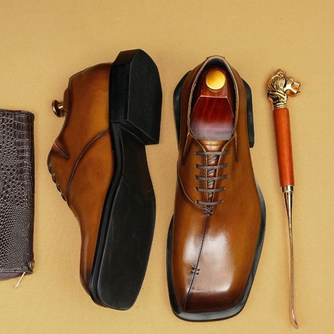 [Copy]New Men's Breathable Soft Leather Loafers