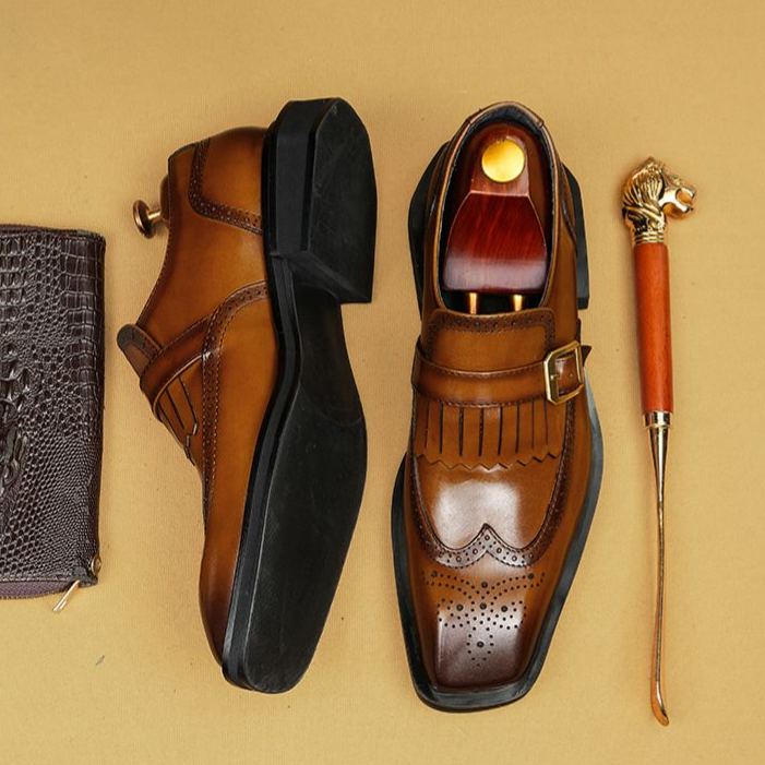 [Copy]Autumn 2026 High-End Men's Leather Shoes – Affordable Luxury, Wide-Toe Design