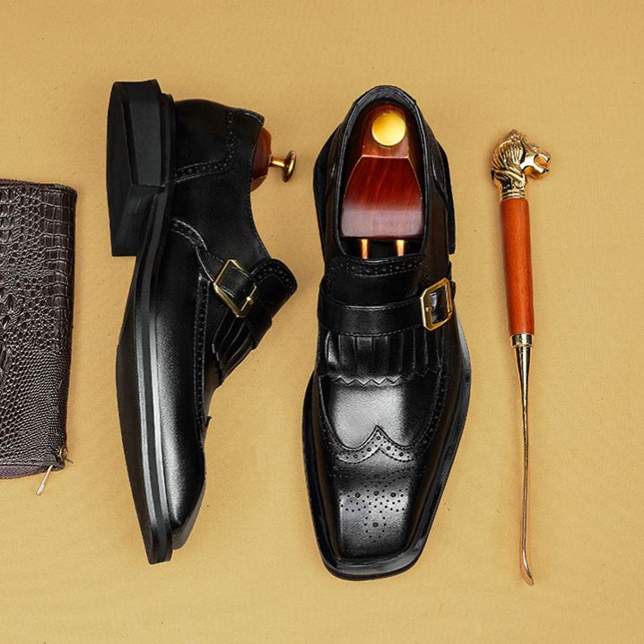 [Copy]Autumn 2026 High-End Men's Leather Shoes – Affordable Luxury, Wide-Toe Design