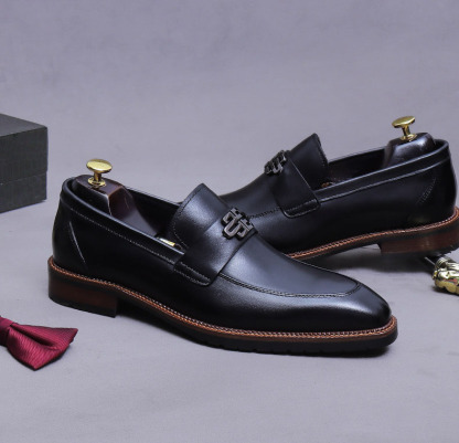 Men's Genuine Leather British Style Casual Loafers