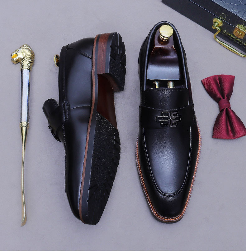 Men's Genuine Leather British Style Casual Loafers