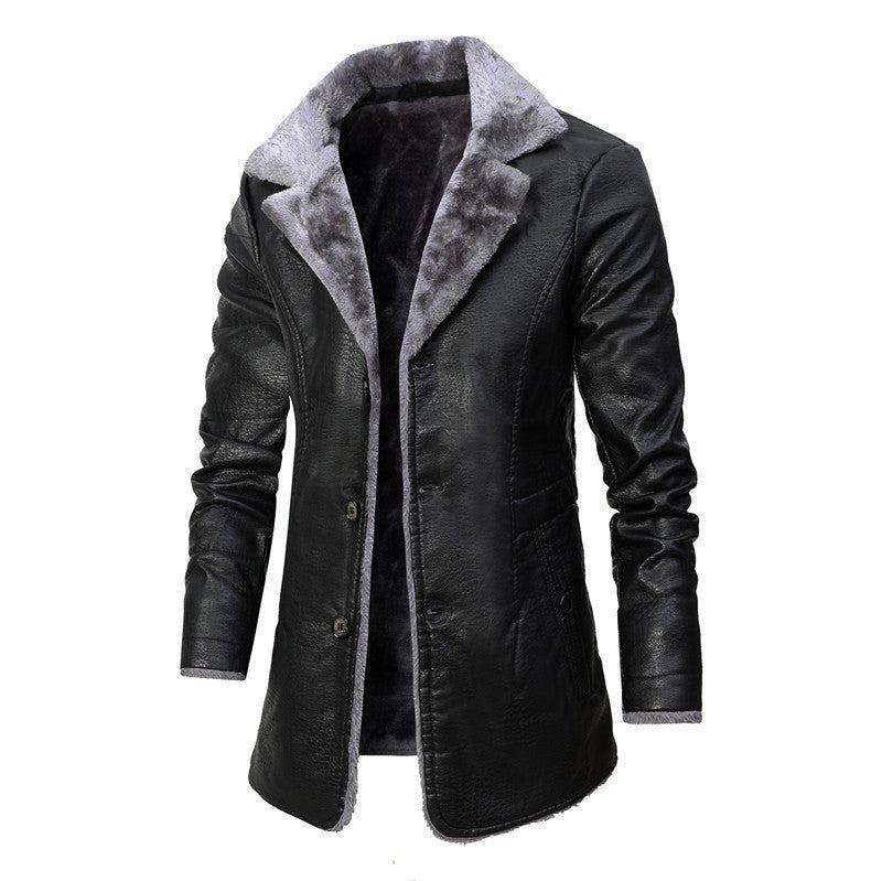 Enrico Leather Coat VES - No.76