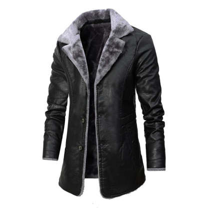 Enrico Leather Coat VES - No.76