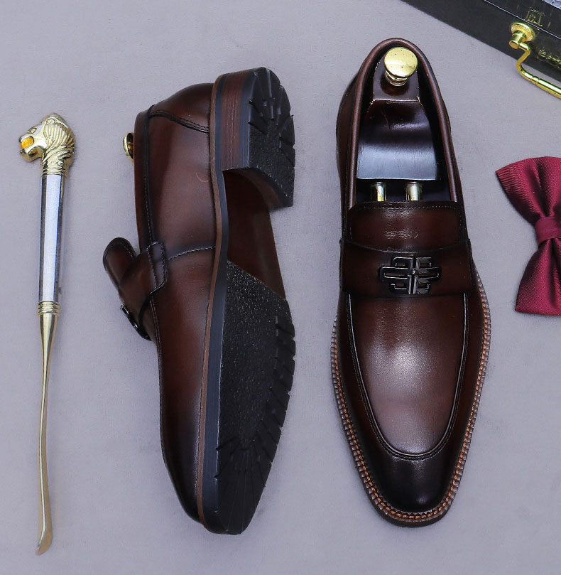 Men's Genuine Leather British Style Casual Loafers