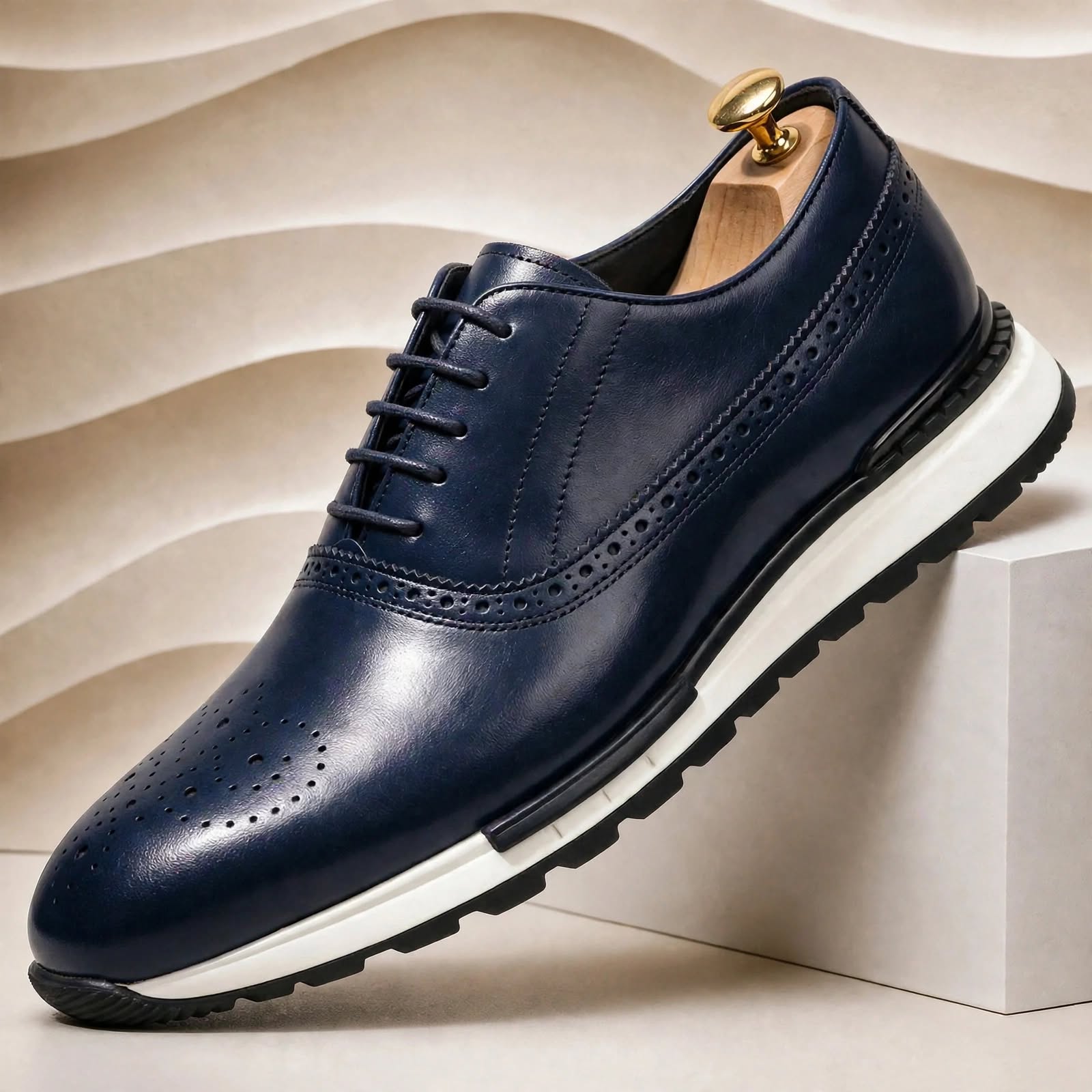 Men’s Premium Cowhide Leather Casual Sneakers – Multiple Colors