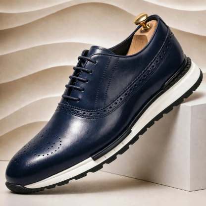 Men’s Premium Cowhide Leather Casual Sneakers – Multiple Colors