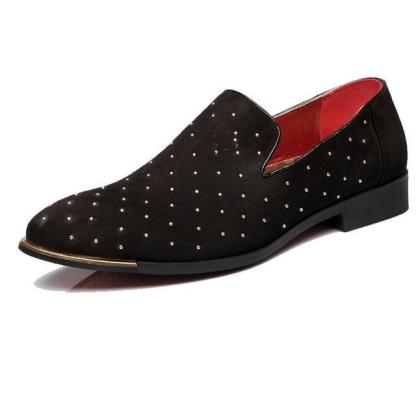 Men Casual Suede Rivet Shoes