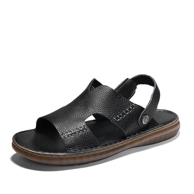 New Classics Style Genuine Leather Men Sandals