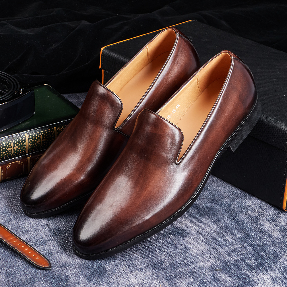 Men's Full-Grain Leather Classic Slip-On Loafers