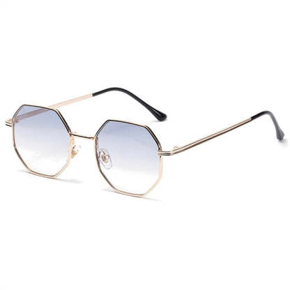 Resin Lenses Polygon Aviator Sunglasses
