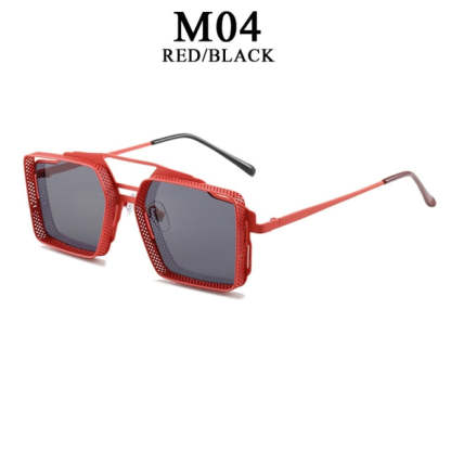 Vintage Square Polycarbonate UV400 Sunglasses